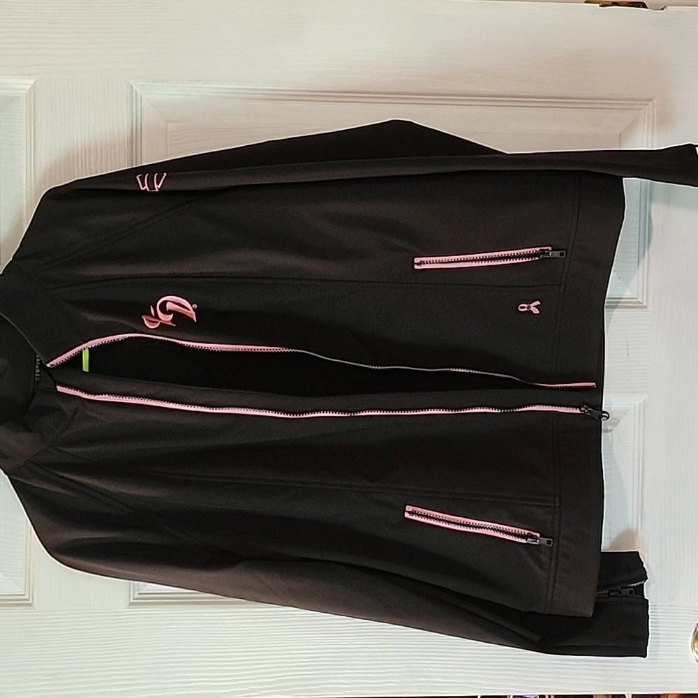Harley Davidson XL black and pink coat